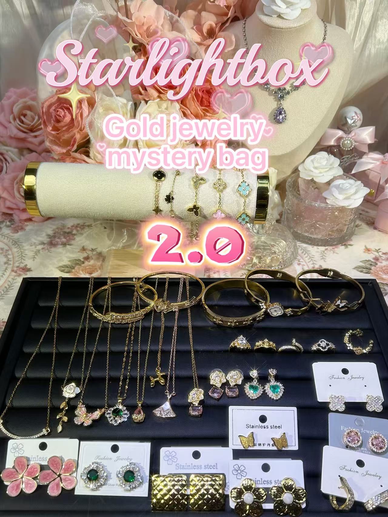 Blind Jewelry+Gold Jewelry Mystery Bag