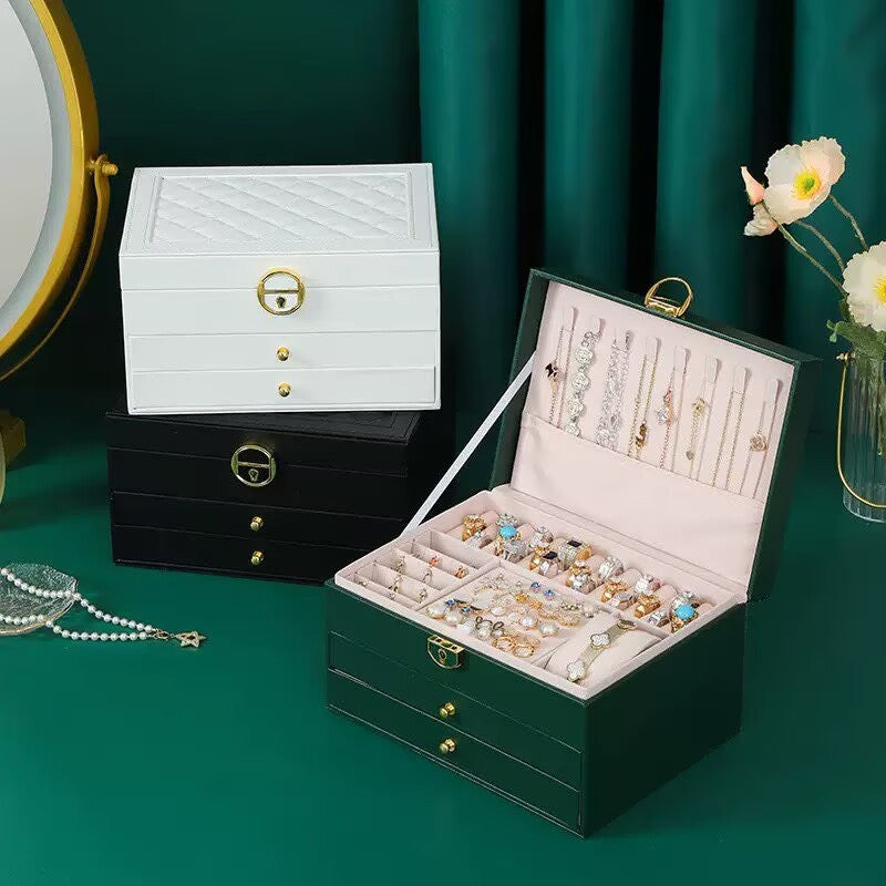 Three-layer large-capacity jewelry box