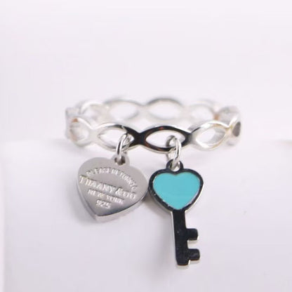 TF key with heart rings