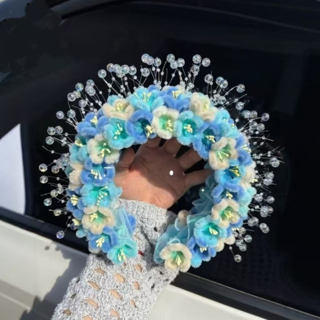 Starlight Box-Rainbow Chenille Stem Hair Hoop