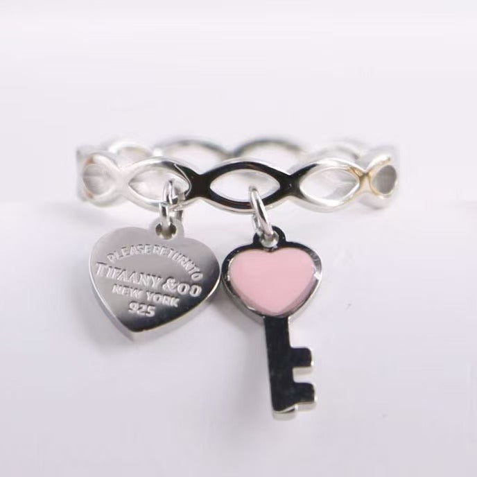 TF key with heart rings
