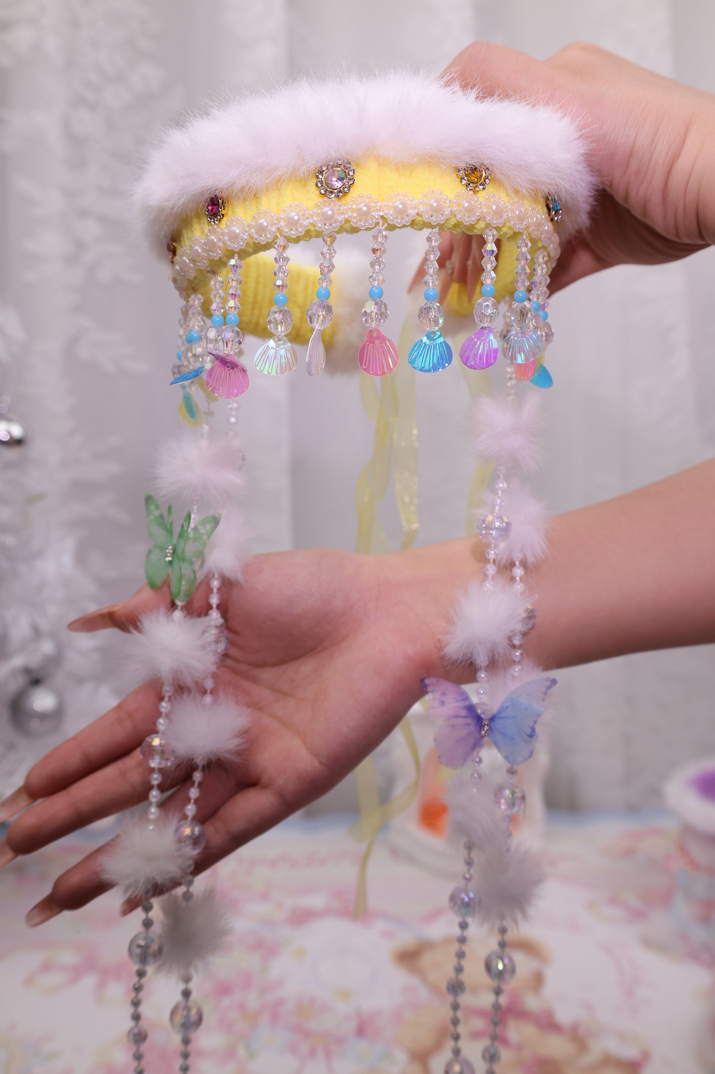 Handmade Plushy Tassels Headband