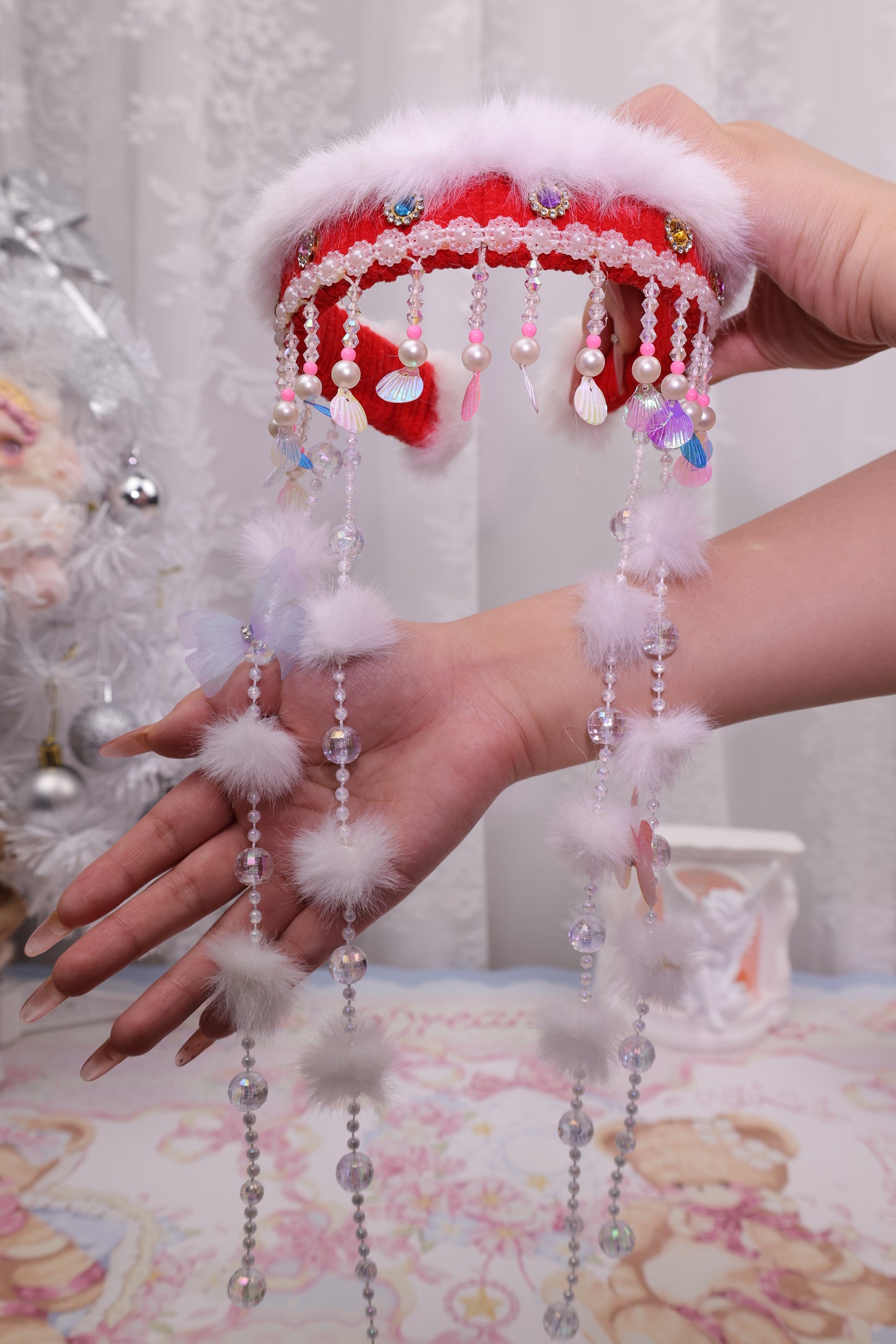 Handmade Plushy Tassels Headband