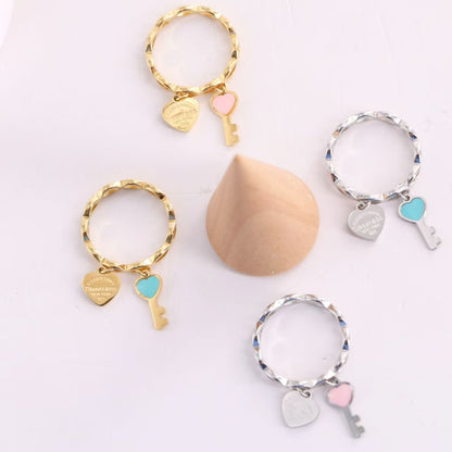 TF key with heart rings