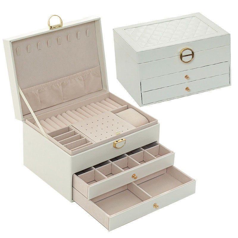 Three-layer large-capacity jewelry box