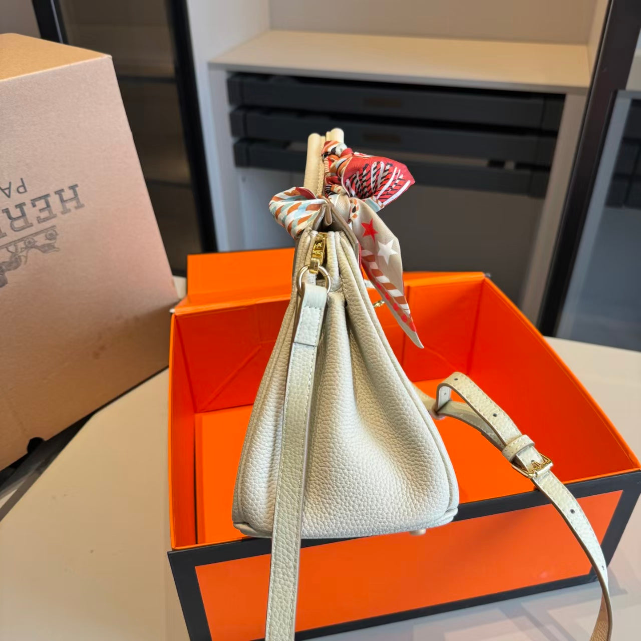 HerHer Birkin bag -craie/chalk
