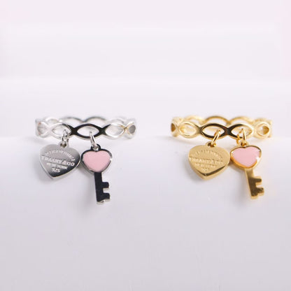 TF key with heart rings