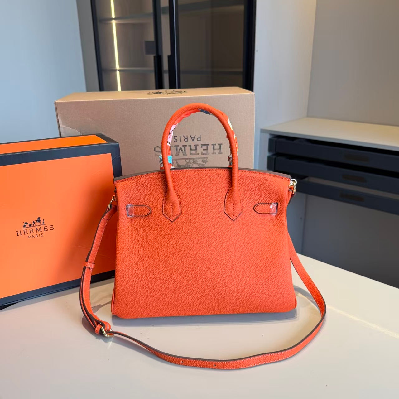 HerHer Birkin bag -orange