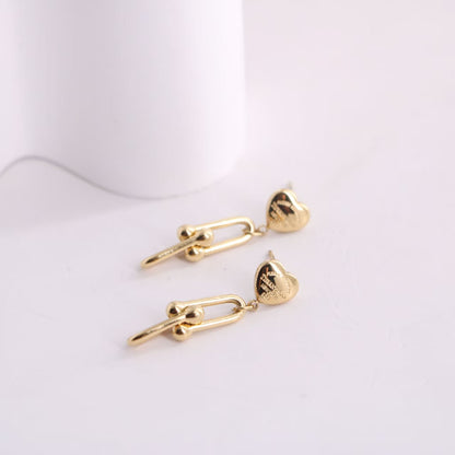 TF Hard wear with Hearts earrings