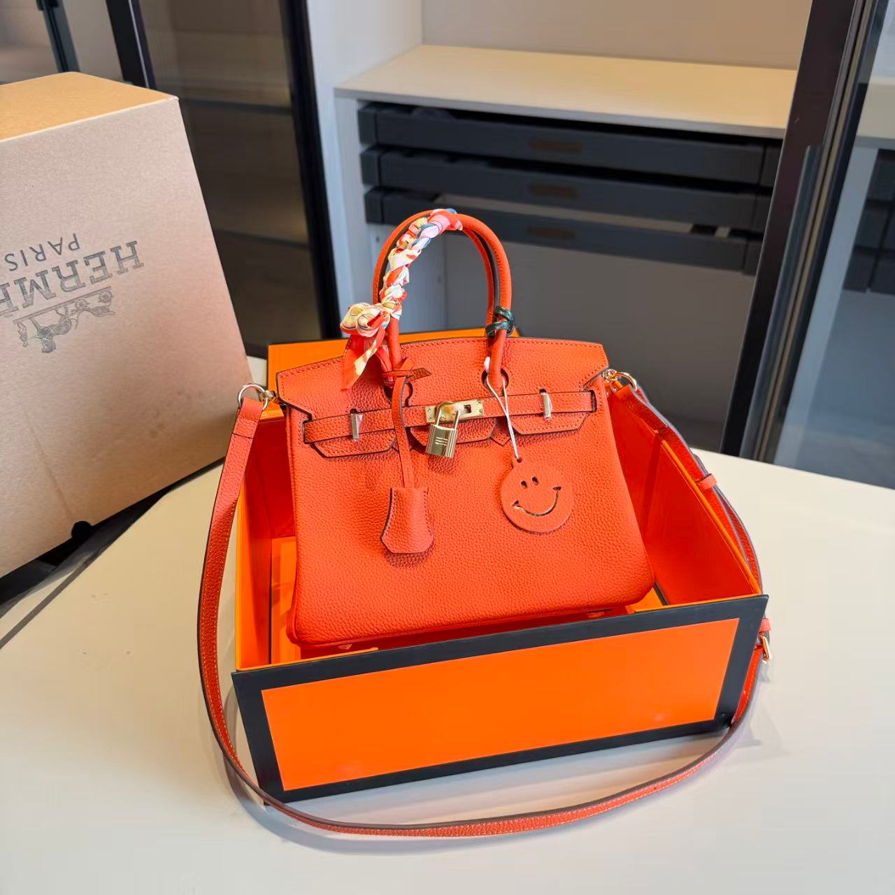 HerHer Birkin bag -orange