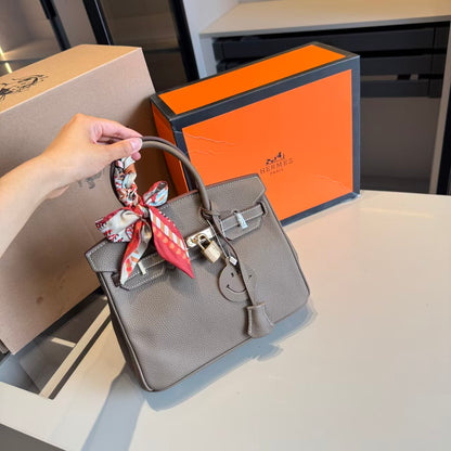 HerHer Birkin bag -18etoupe/taupe grey