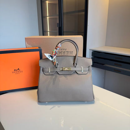 HerHer Birkin bag -18etoupe/taupe grey