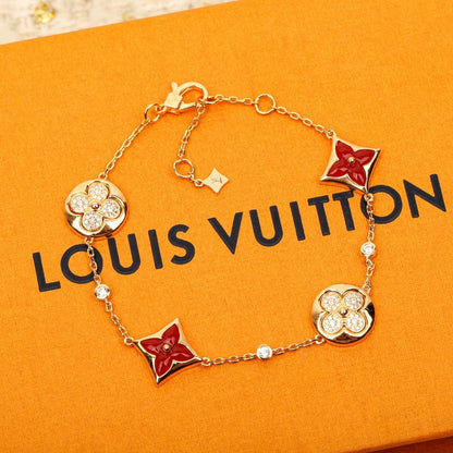 Lulu bb blossom 4 blossom with diamonds bracelet-Top tier