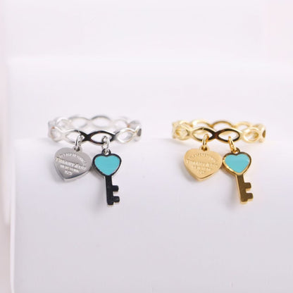 TF key with heart rings