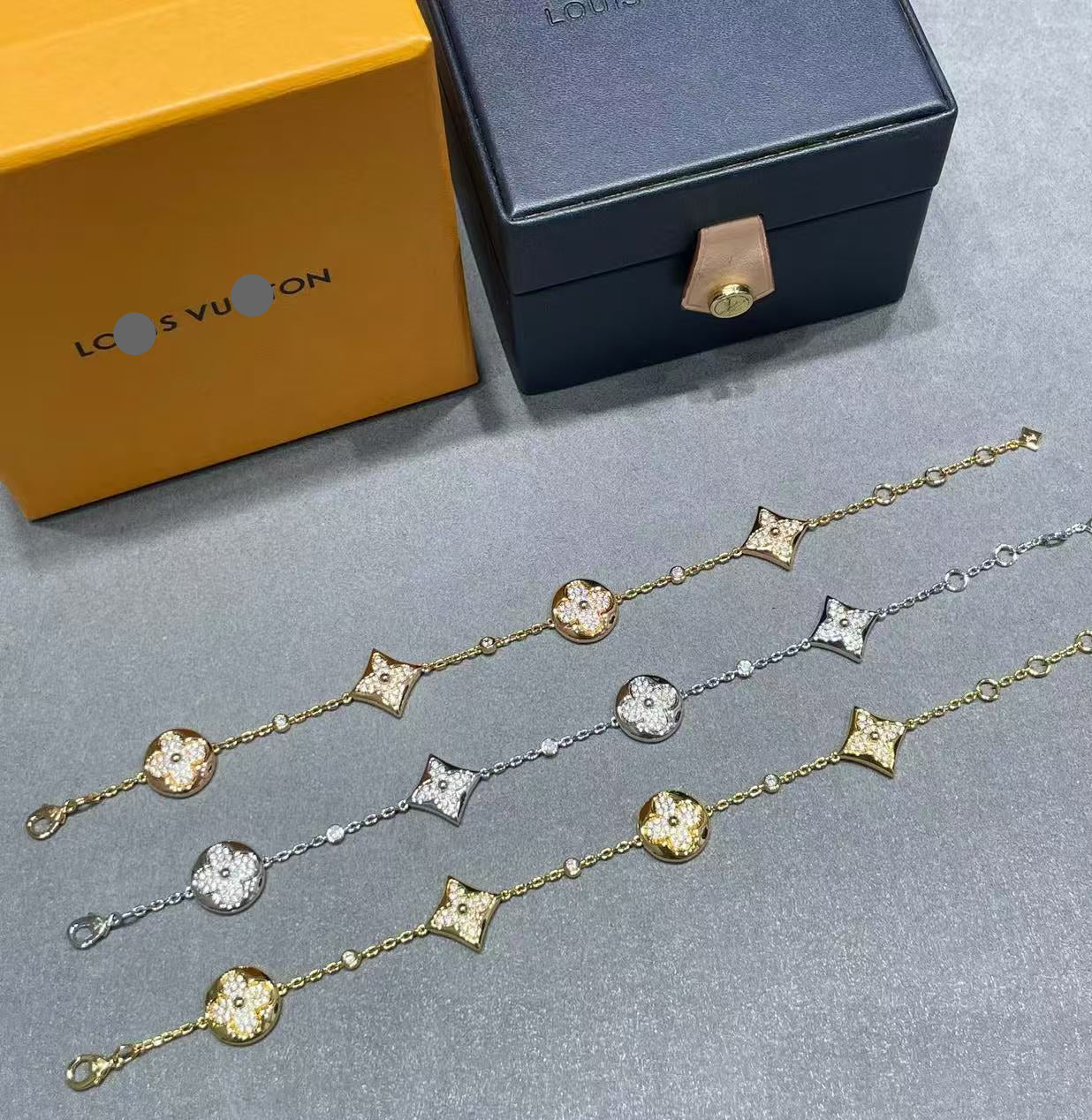 Lulu bb blossom 4 blossom  full diamond bracelet-Top tier