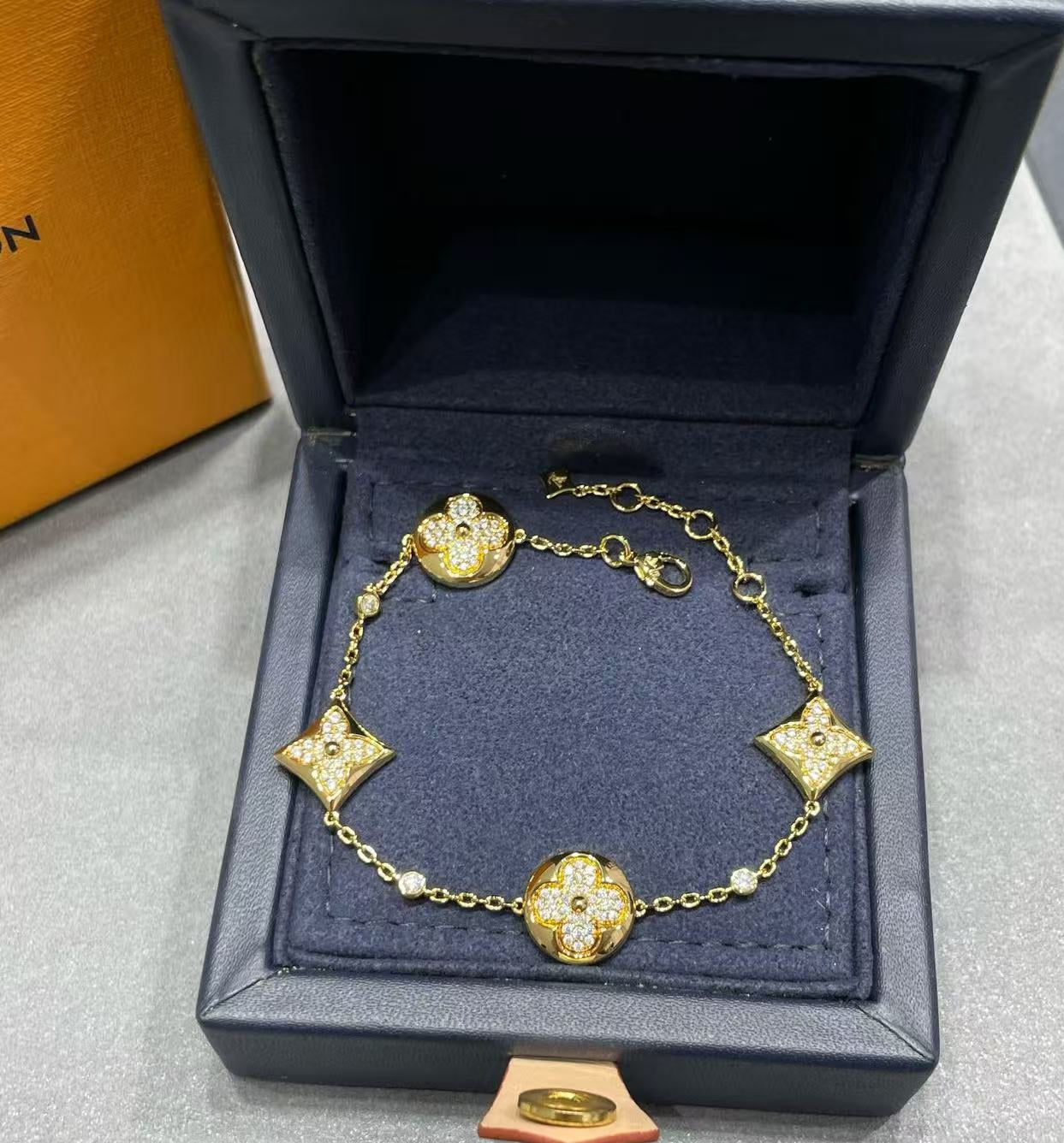 Lulu bb blossom 4 blossom  full diamond bracelet-Top tier