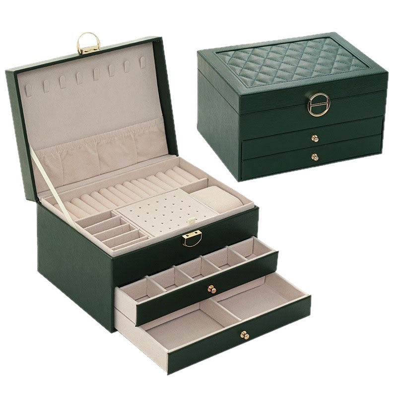 Three-layer large-capacity jewelry box