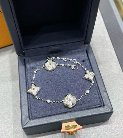 Lulu bb blossom 4 blossom  full diamond bracelet-Top tier