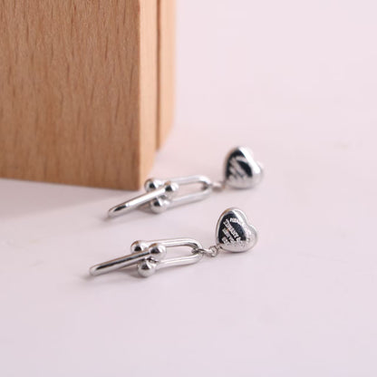 TF Hard wear with Hearts earrings