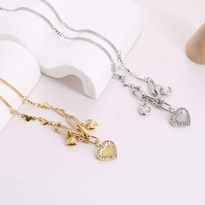 TF Hard wear with Hearts necklace